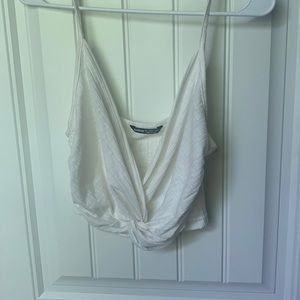 White Crop Top